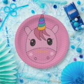 ユニコーン紙プレート ペーパープレート (パーティー)