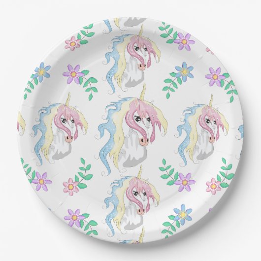 ユニコーン紙プレート ペーパープレート (正面)