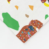 ユニコーン紙吹雪アート フリースブランケット (角)