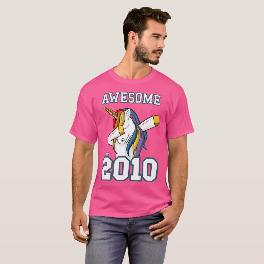ユニコーン素晴らしダビング2010年誕生日お尻ホ Tシャツ (正面フル)