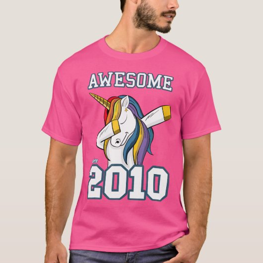 ユニコーン素晴らしダビング2010年誕生日お尻ホ Tシャツ (正面)