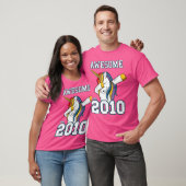 ユニコーン素晴らしダビング2010年誕生日お尻ホ Tシャツ (ユニセックス)