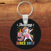 ユニコーン素晴らし誕生日5歳G キーホルダー (正面)