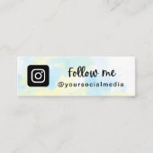 ユニコーン絞り染めトレンディーイン後を追スタグラムQRコードMi スキニー名刺 (正面)