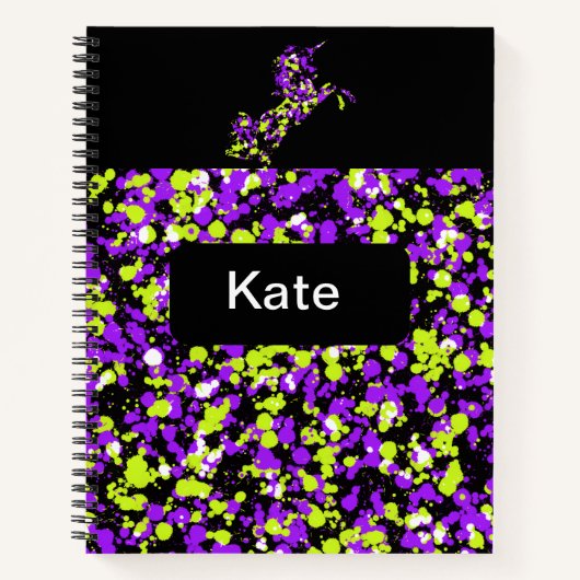 ユニコーン絵を描 ノートブック (正面)