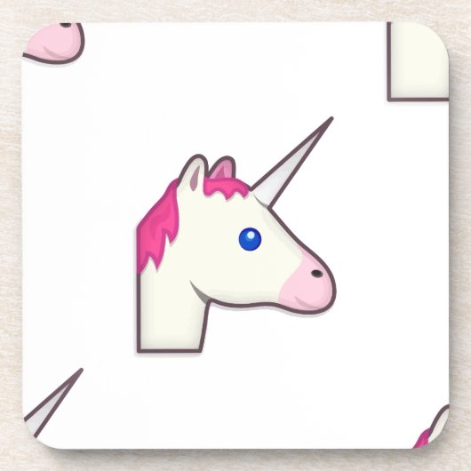 ユニコーン絵文字 コースター (正面)