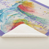 ユニコーン絵画の後を追夢のシェラパブランケット シェルパブランケット (3/4)