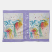 ユニコーン絵画水彩夢 キッチンタオル (横)