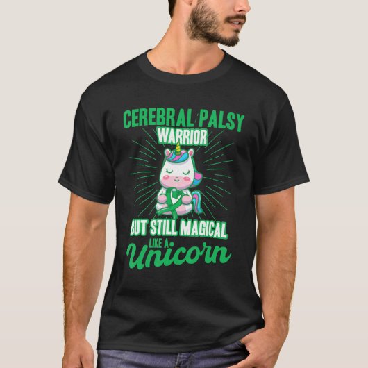 ユニコーン脳性麻痺のような魔法認識度1 Tシャツ (正面)