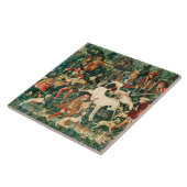 ユニコーン自身を防衛、他の動物の緑 タイル (側面)