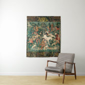 ユニコーン自身を防衛、他の動物の緑 タペストリー (インサイチュ)