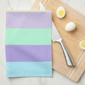 ユニコーン色のストライプ キッチンタオル (四つ折り)