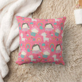 ユニコーン虹と妖精の国調整パターン クッション (ブランケット)