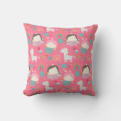 ユニコーン虹と妖精の国調整パターン クッション (正面)