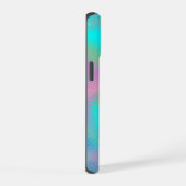 ユニコーン虹の金属箔効果 iPhone 15ケース (右側面)