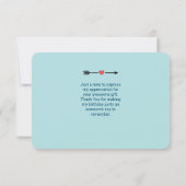 ユニコーン虹雲と花の誕生日感謝 サンキューカード (裏面)