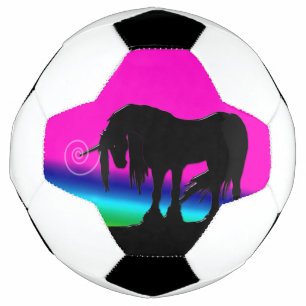 ユニコーン虹 サッカーボール