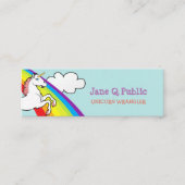 ユニコーン虹 スキニー名刺 (正面)