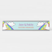 ユニコーン虹 デスクネームプレート (正面)