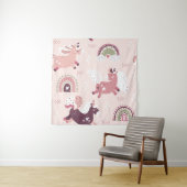 ユニコーン虹：パステル魔法背景。 タペストリー (インサイチュ)