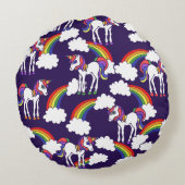 ユニコーン虹 ラウンドクッション (裏面)