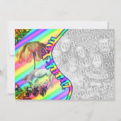 ユニコーン蝶ありがとうフォトカード サンキューカード (正面)