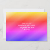 ユニコーン蝶ありがとうフォトカード サンキューカード (裏面)