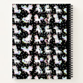 ユニコーン螺旋構図ノート ノートブック (裏面)