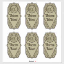 ユニコーン血ポーションボトルラベル