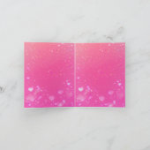 ユニコーン誕生日の折り畳み招待状 招待状 (内部)