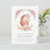 ユニコーン誕生日への招待5年 招待状 (スタンド正面)