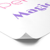 ユニコーン誕生日ウェルカムサイン ポスター (角)