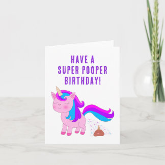 ユニコーン誕生日カードすごい- Pooper カード