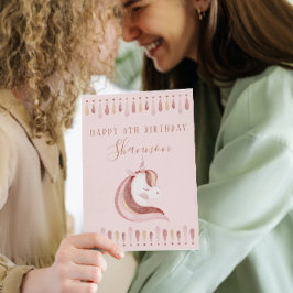 ユニコーン誕生日カード サンキューカード