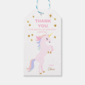 ユニコーン誕生日ギフトラベル-メッセージカード ギフトタグ (正面)