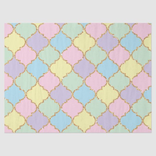 ユニコーン誕生日パターンティッシュペーパー 薄葉紙 (正面)