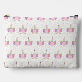 ユニコーン誕生日パターン アクセサリーポーチ