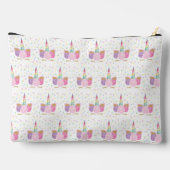 ユニコーン誕生日パターン アクセサリーポーチ (裏面)