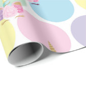 ユニコーン誕生日パターン ラッピングペーパー (ロールコーナー)