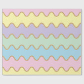 ユニコーン誕生日パターン ラッピングペーパー (フラット)