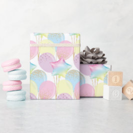 ユニコーン誕生日パターン ラッピングペーパー