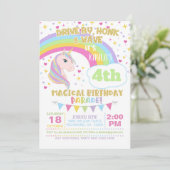 ユニコーン誕生日パレード招待状 招待状 (スタンド正面)