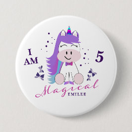 ユニコーン誕生日パーティギフトボタンピンバッジ 缶バッジ