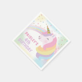 ユニコーン誕生日パーティナプキンス スタンダードカクテルナプキン (角)