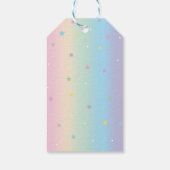 ユニコーン誕生日パーティーお願いサンキューギフトラベル ギフトタグ (裏面)