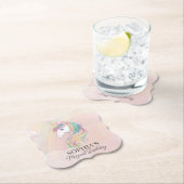 ユニコーン誕生日パーティーのレインボーパーティー装飾 ペーパーコースター (インサイチュ)