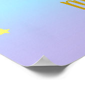 ユニコーン誕生日パーティーの写真用背景 ポスター (角)