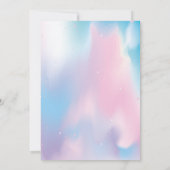 ユニコーン誕生日パーティーの招待状 招待状 (裏面)