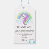 ユニコーン誕生日パーティーの装飾 ギフトタグ (正面)