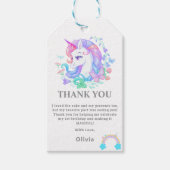 ユニコーン誕生日パーティーの装飾 ギフトタグ (正面)